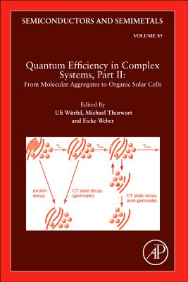 Image for Quantum Efficiency in Complex Systems, Part II: From Molecular Aggregates to Organic Solar Cells, Volume 85 (Semiconductors and Semi-Metals)