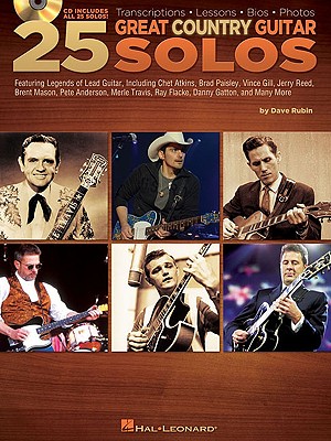 Image for 25 Great Country Guitar Solos - Transcriptions * Lessons * Bios * Photos BK/CD