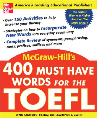 400 Must Have Words for the TOEFL Image for 400 Must Have Words for the TOEFL