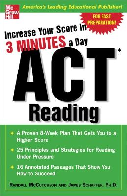 Image for Increase Your Score In 3 Minutes A Day: ACT Reading