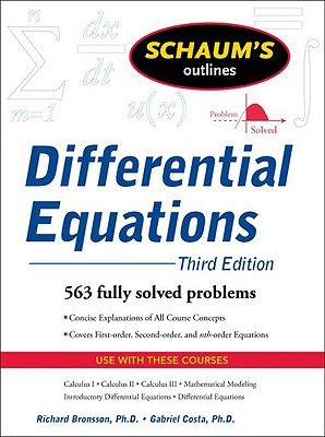 Schaum's Outline Of Differential Equations - Third Edition