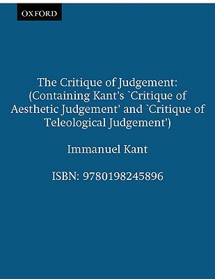 The Critique of Judgement