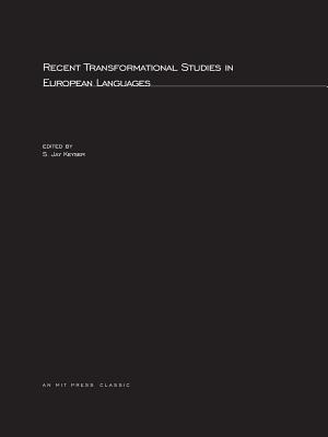 Recent Transformational Studies in European Languages (Volume 3) (Linguistic Inquiry Monographs)