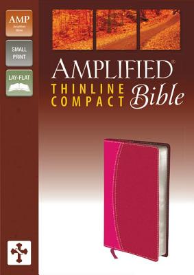 Amplified Thinline Bible, Compact, Imitation Leather, Pink/Red