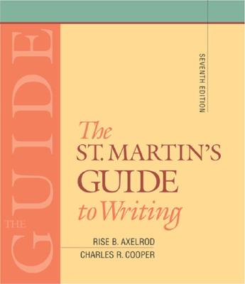 The St. Martin's Guide to Writing