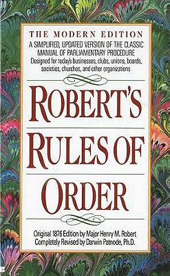 Image for ROBERT'S RULES OF ORDER