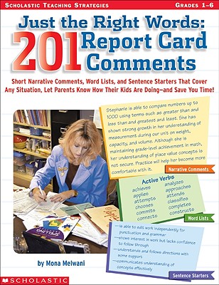 Just The Right Words: 201 Report Card Comments