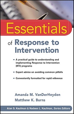 Image for Essentials of Response to Intervention Essentials of Response to Intervention