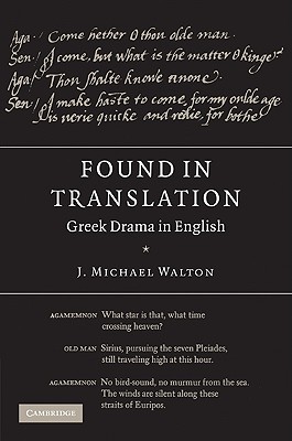 Found in Translation: Greek Drama in English