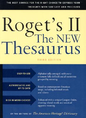 Image for Houghton Mifflin Roget's II: The New Thesaurus, 3rd Edition, Hardcover, 1216 pages (0618254145)