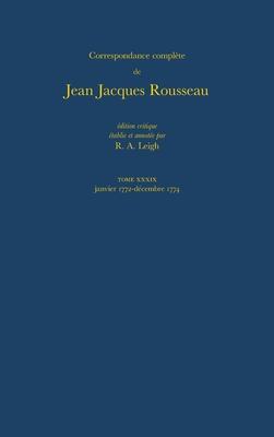 Correspondance complte de Rousseau (Complete Correspondence of Rousseau) 39