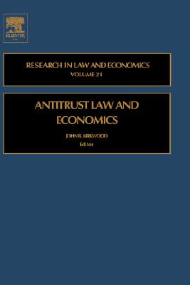 Antitrust Law and Economics (Research in Law and Economics, 21)