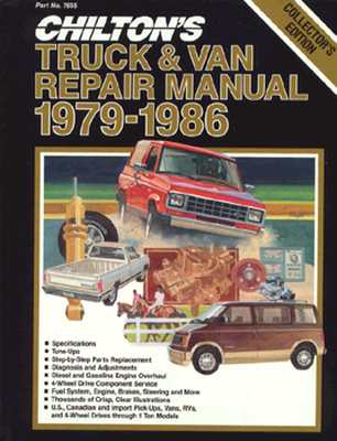 Image for Chilton's Truck and Van Repair Manual 1979-86