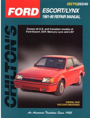 Ford Escort and Lynx, 1981-90 (Chilton's Total Car Care Repair Manuals)