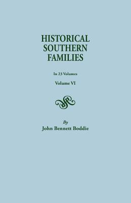 Image for Historical Southern Families, Volume VI