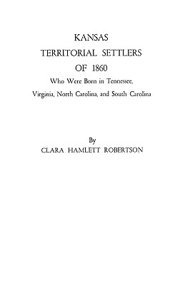 Image for Kansas Territorial Settlers of 1860