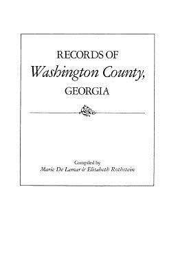 Image for Records of Washington County, Georgia