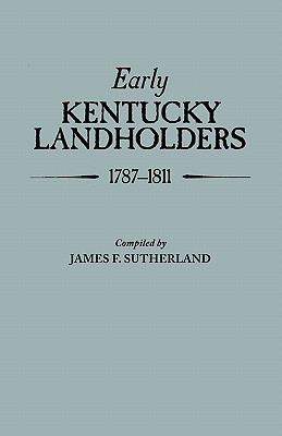 Image for Early Kentucky Landholders, 1787-1811