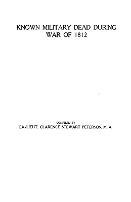 Image for Known Military Dead During the War of 1812