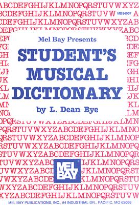 Image for Student's Musical Dictionary (LIVRE SUR LA MU)