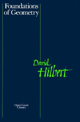 FOUNDATIONS OF GEOMETRY