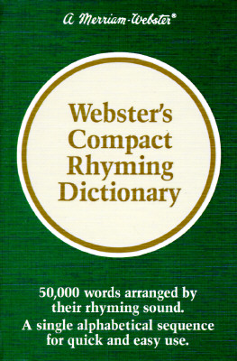 Image for Webster's Compact Rhyming Dictionary Webster's Compact Rhyming Dictionary