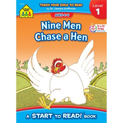 Image for School Zone - Nine Men Chase a Hen, Start to Read! Book Level 1 - Ages 4 to 6, Rhyming, Early Reading, Vocabulary, Simple Sentence Structure, and More (School Zone Start to Read! Book Series) School Zone - Nine Men Chase a Hen, Start to Read! Book Level 1 - Ages 4 to 6, Rhyming, Early Reading, Vocabulary, Simple Sentence Structure, and More (School Zone Start to Read! Book Series)