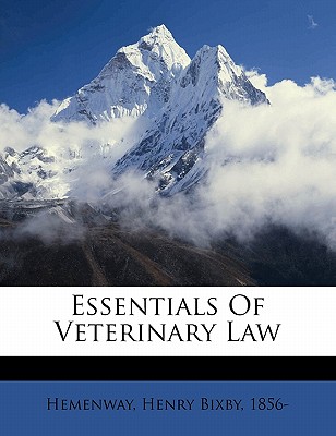 Essentials of veterinary law