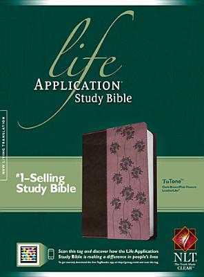 Image for Life Application Study Bible NLT, TuTone (Dk Brown/Pink Flowers)