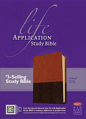 Image for "Life Application Study Bible NKJV, TuTone Imitation Leather"