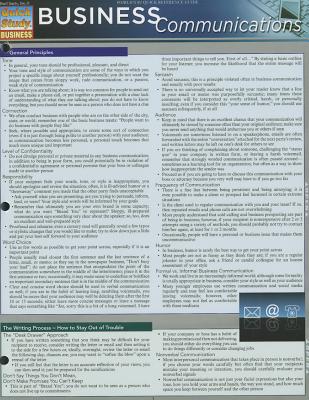 Business Communications (Quick Study Business)