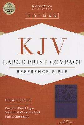 Image for KJV Large Print Compact Reference Bible, Purple LeatherTouch
