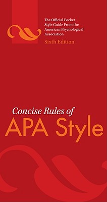 Concise Rules of APA Style