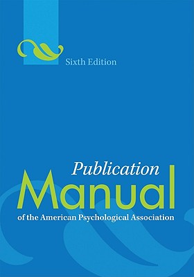Image for Publication Manual of the American Psychological Association®