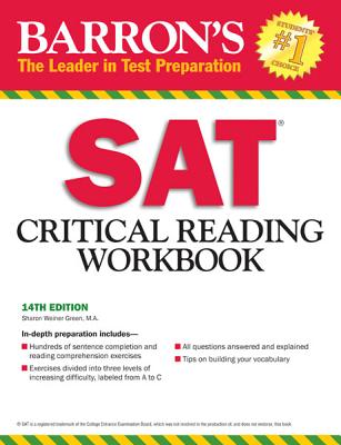 Image for Barron's SAT Critical Reading Workbook, 14th Edition Barron's SAT Critical Reading Workbook, 14th Edition