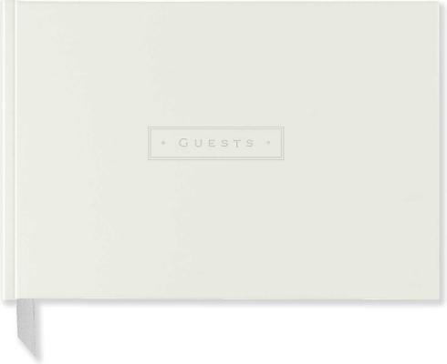 White Leather Guest Book (real bonded leather)