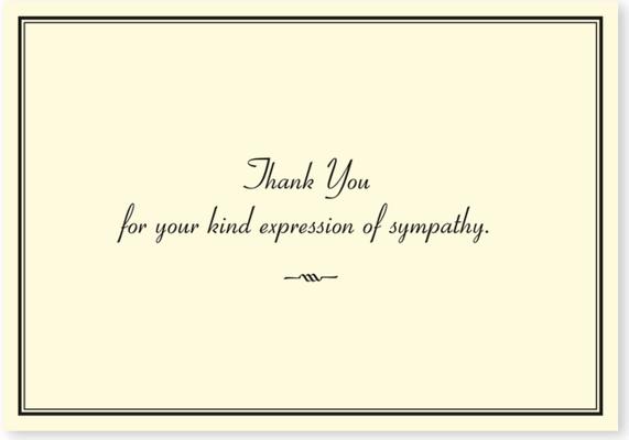 Sympathy Thank You Notes (Stationery, Note Cards)