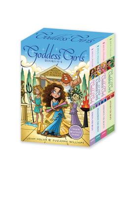 Goddess Girls Books #1-4 (Charm Bracelet Inside!): Athena the Brain; Persephone the Phony; Aphrodite the Beauty; Artemis the Brave (Boxed Set)