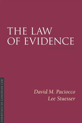 The Law Of Evidence 6/E