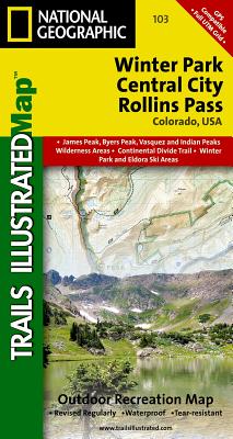 Winter Park, Central City, Rollins Pass Map
