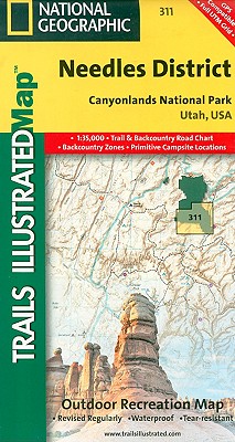 Needles District: Canyonlands National Park Map (Revised)