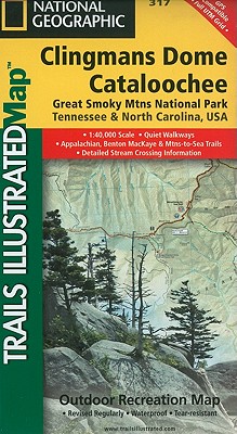 Great Smoky Mountains National Park East: Kuwohi, Cataloochee Map