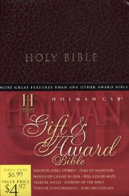 Image for HCSB Gift & Award Bible, Burgundy Imitation Leather