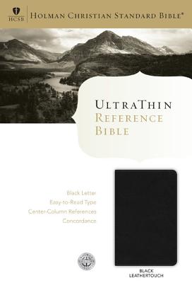 Image for HCSB Ultrathin Reference Bible, Black LeatherTouch