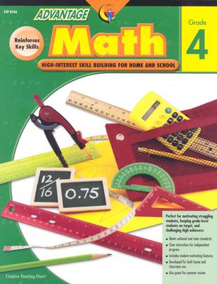 Image for Advantage Math Grade 4: High-interest Skill Building for Home and School
