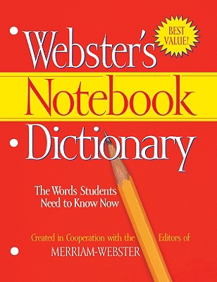 Merriam-Webster Notebook Dictionary, Three Hole Punched, Paperback, 80 Pages (MERFSP0566)