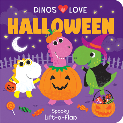 Dinos Love Halloween - Halloween Lift-a-Flap Board Book for Babies and Toddlers; A Fun Dinosaur Adventure