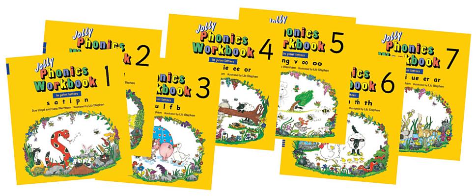 Jolly Phonics Workbooks 1-7 Image for Jolly Phonics Workbooks 1-7