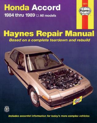 Image for Honda Accord ~ 1984 thru1989, all models (Haynes Repair Manual)
