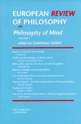 European Review of Philosophy: Philosophy of Mind: Volume 1